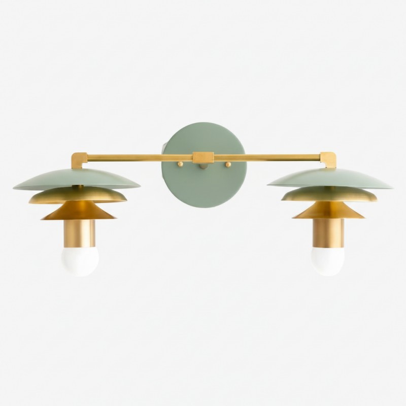 Artivo Layered Brass Vanity Light -...