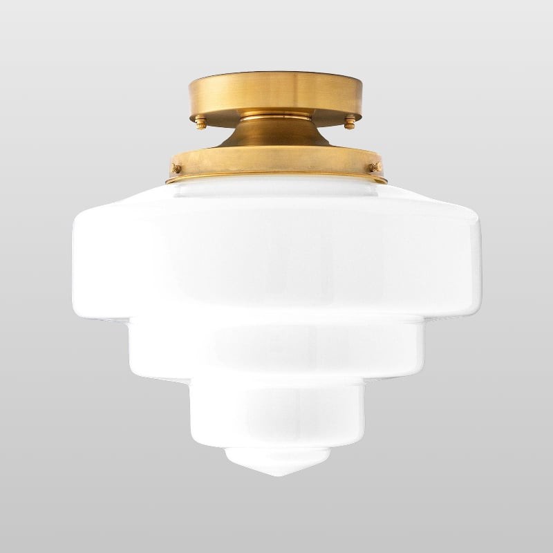 Geotower glazen plafondlamp van...