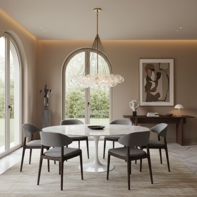 Lustre en verre bombé... 2