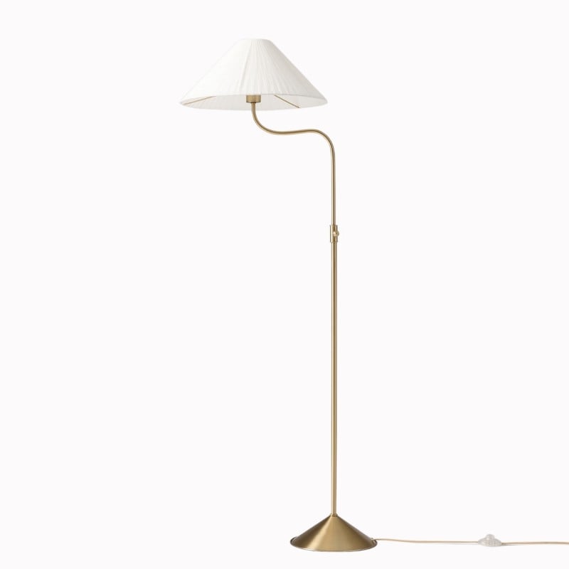 Lampadaire élégant Fibura, abat-jour...