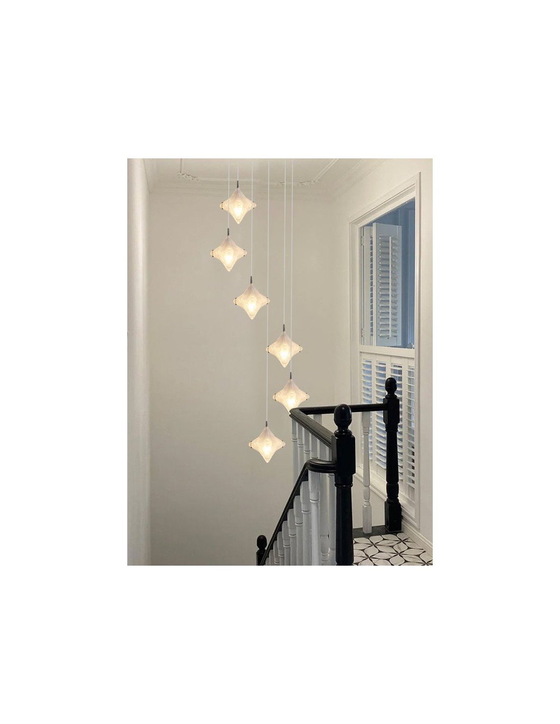 Art Deco Star Trap Hanglamp –... Art Deco Star Trap Hanglamp –...