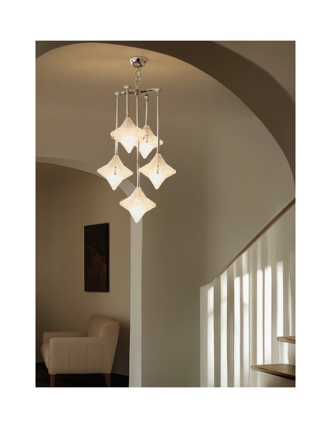 Art Deco Astris Star Kroonluchter –... Art Deco Astris Star Kroonluchter –...