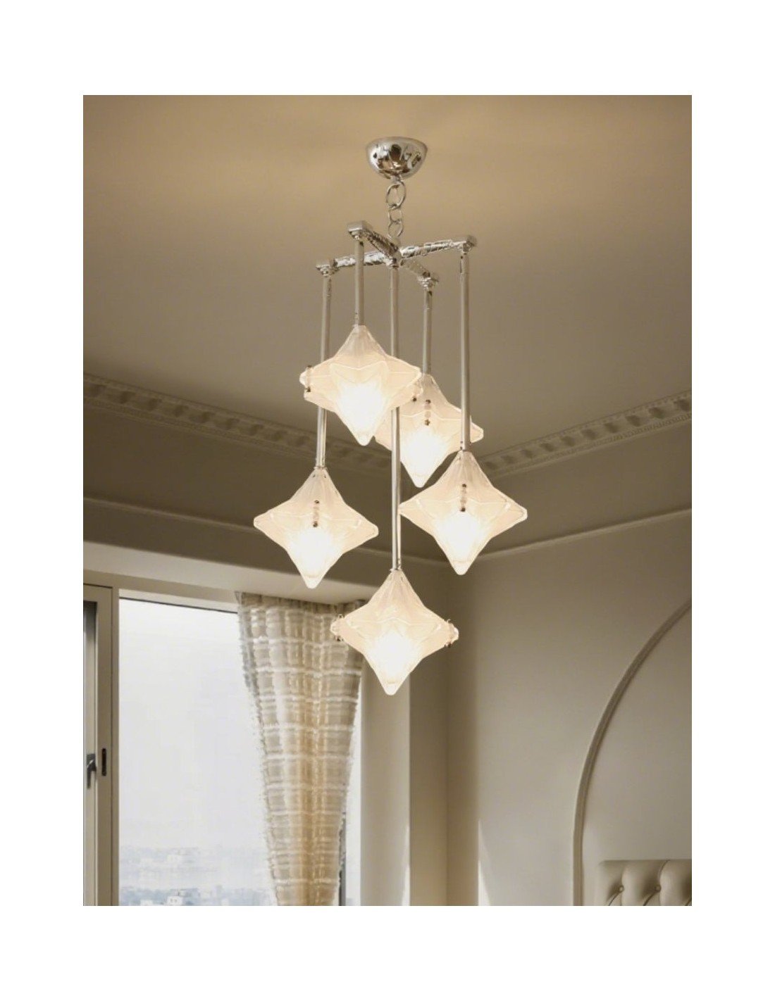 Art Deco Astris Star Kroonluchter –... Art Deco Astris Star Kroonluchter –...