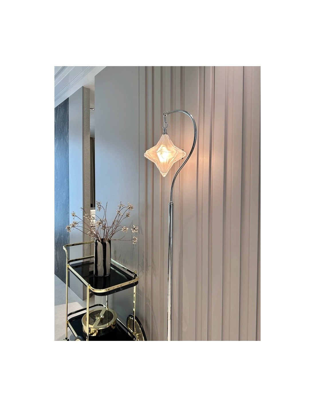 Art Deco Star vloerlamp – moderne... Art Deco Star vloerlamp – moderne...
