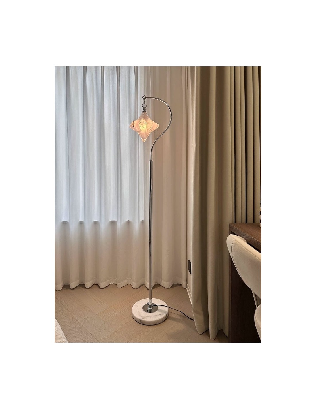 Art Deco Star vloerlamp – moderne... Art Deco Star vloerlamp – moderne...