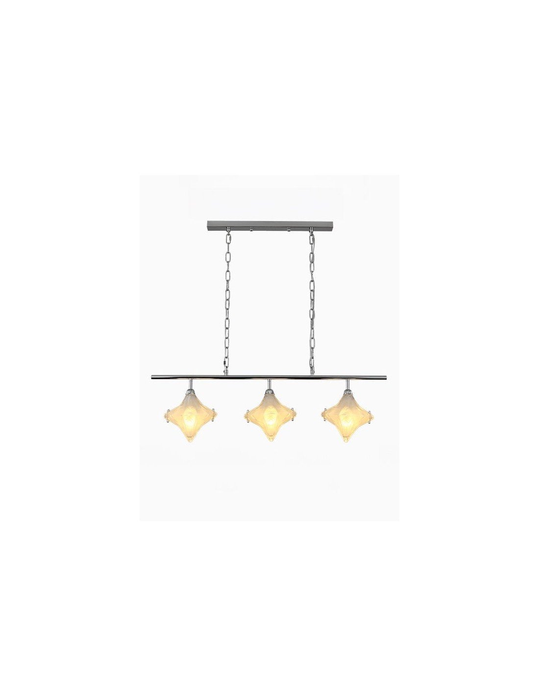 Art Deco Star Linear Hanglamp -... Art Deco Star Linear Hanglamp -...