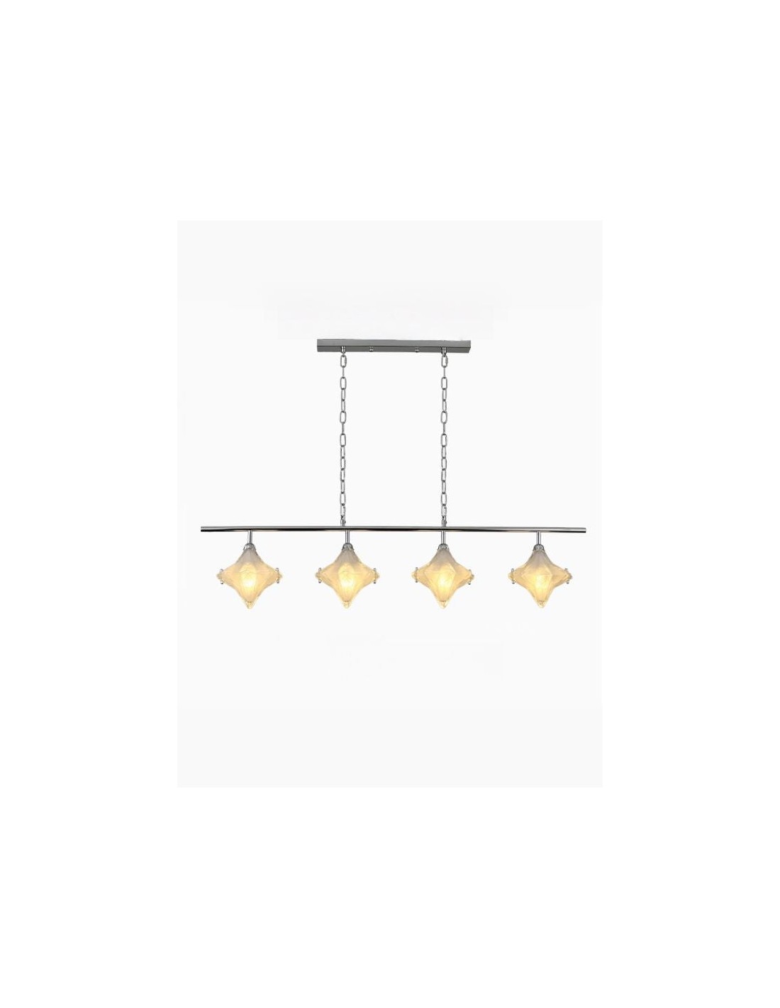 Art Deco Star Linear Hanglamp -... Art Deco Star Linear Hanglamp -...