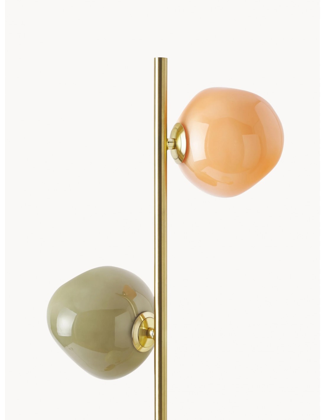 Opaal glazen vloerlamp - moderne... Opaal glazen vloerlamp - moderne...
