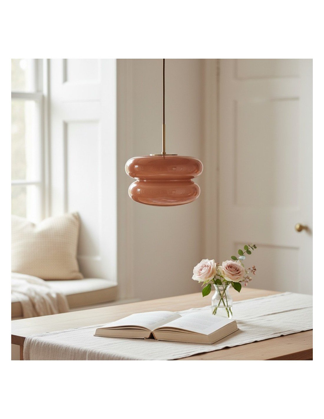 Opaal glazen hanglamp - moderne... Opaal glazen hanglamp - moderne...