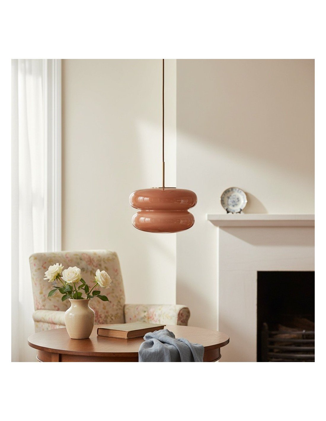 Opaal glazen hanglamp - moderne... Opaal glazen hanglamp - moderne...