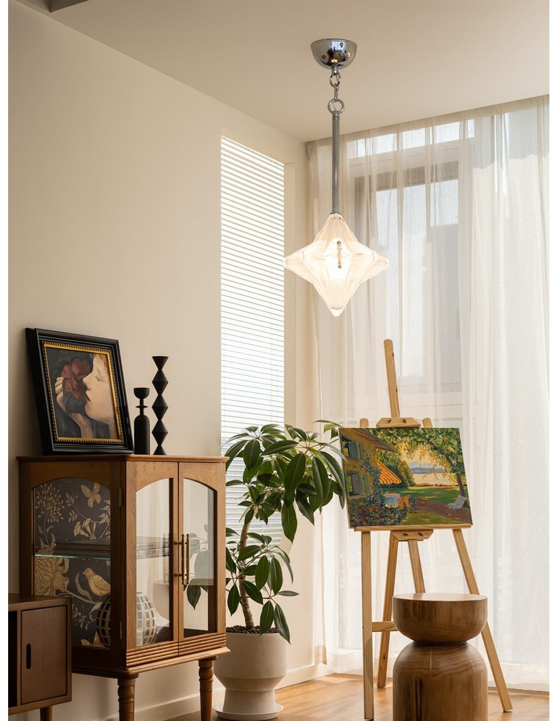 Lámpara colgante Art Déco Astris... Lámpara colgante Art Déco Astris...