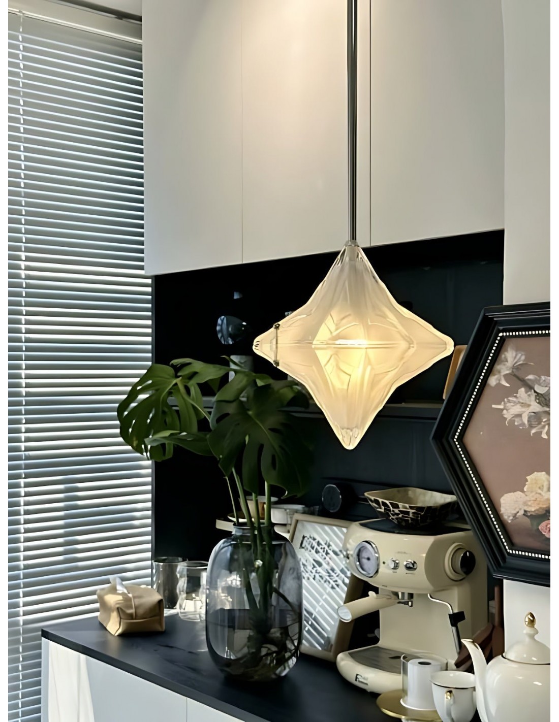 Lámpara colgante Art Déco Astris... Lámpara colgante Art Déco Astris...