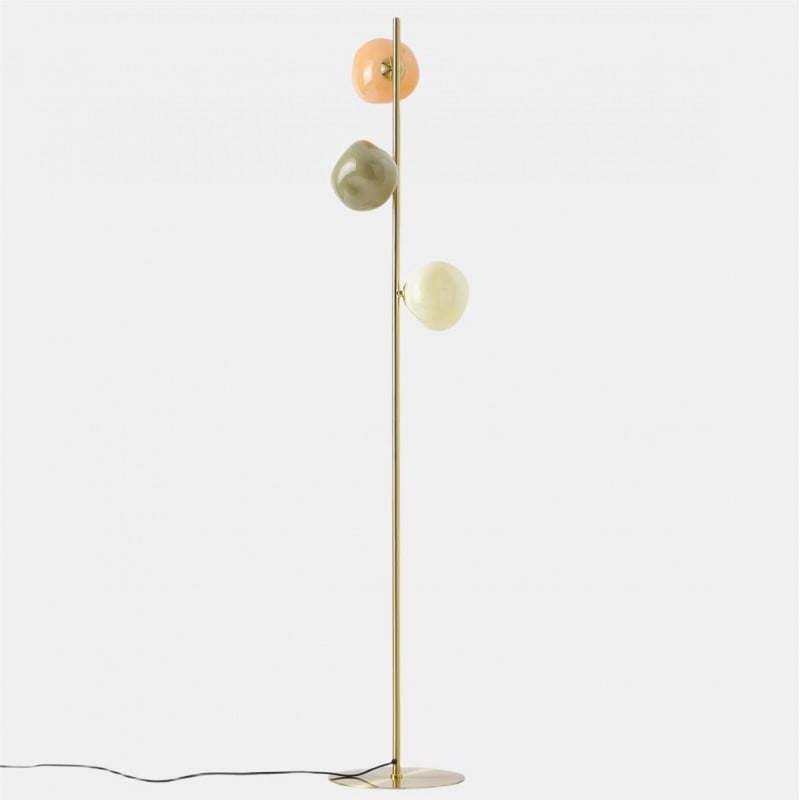 Opaal glazen vloerlamp - moderne... Opaal glazen vloerlamp - moderne...