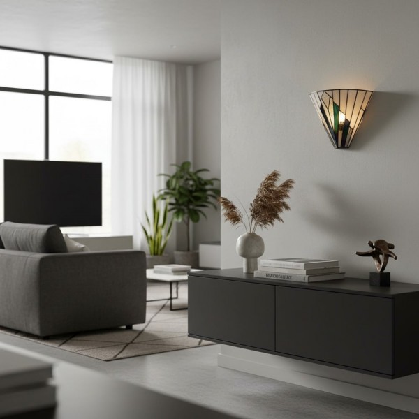 Astolyn Tiffany Artistic Glass Design Wall Lamp - Hallway Radiance Astolyn Tiffany Artistic Glass Design Wall Lamp - Hallway Radiance
