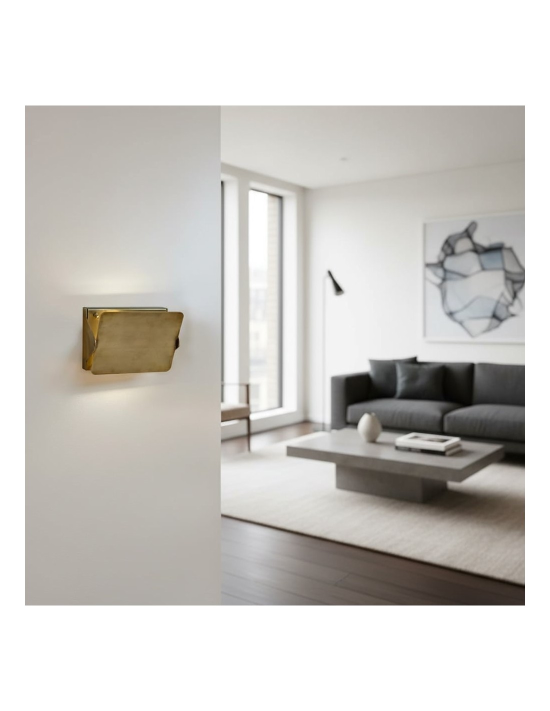 Vintage Brass Sconce with Flip Front - Artistic Metal Style Vintage Brass Sconce with Flip Front - Artistic Metal Style