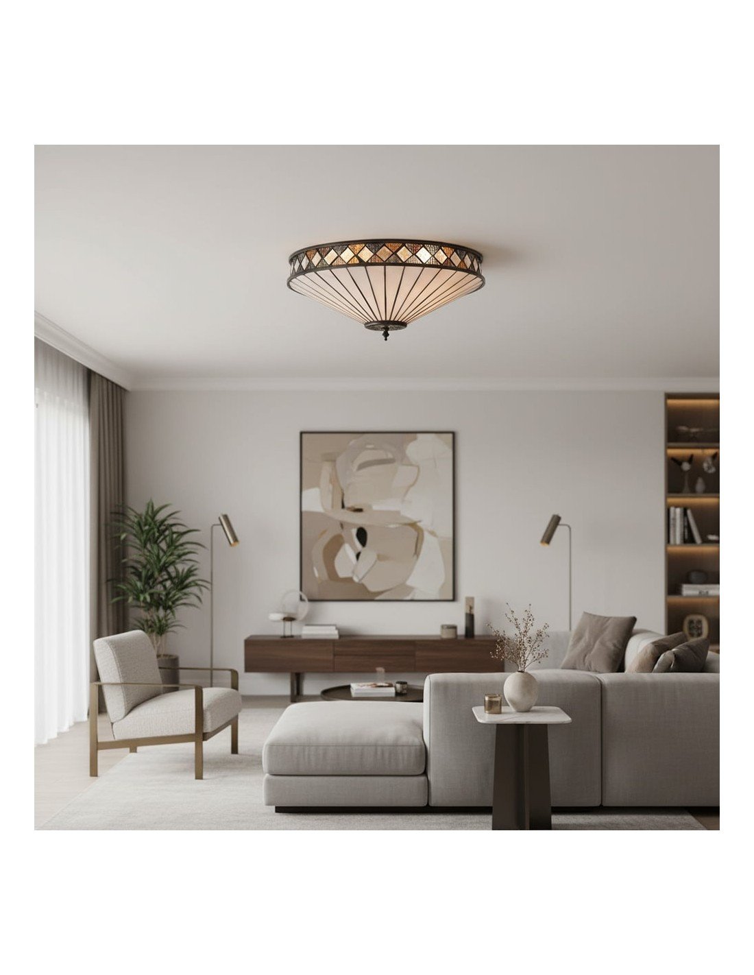 Plafonnier Fargo Tiffany Artistic... Plafonnier Fargo Tiffany Artistic...
