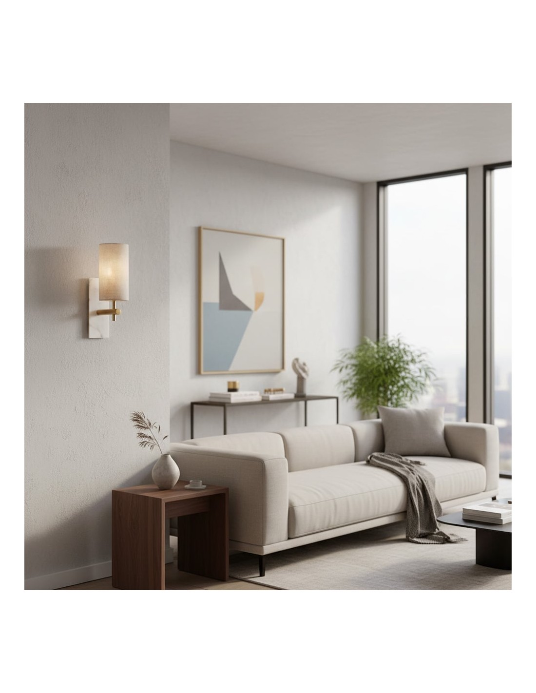 Vintage wandlamp van messing en... Vintage wandlamp van messing en...