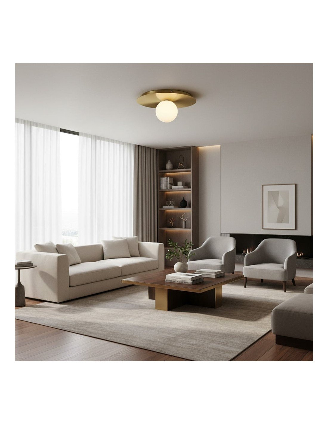 Aplique LED nórdico Aurora Disk -... Aplique LED nórdico Aurora Disk -...