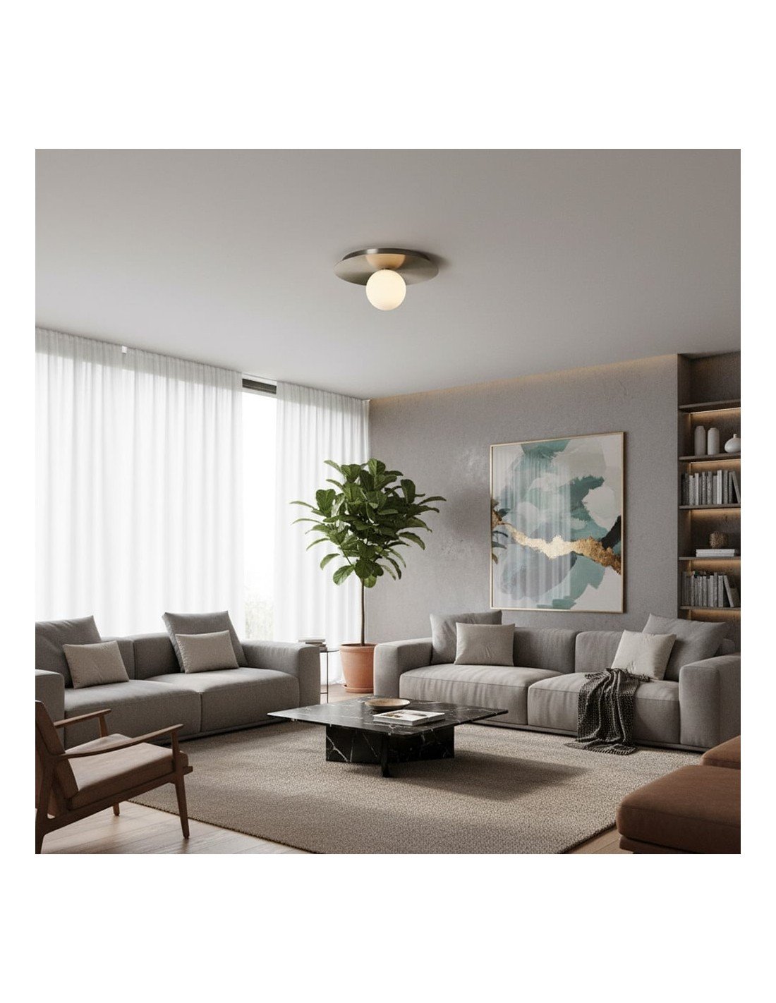 Aplique LED nórdico Aurora Disk -... Aplique LED nórdico Aurora Disk -...