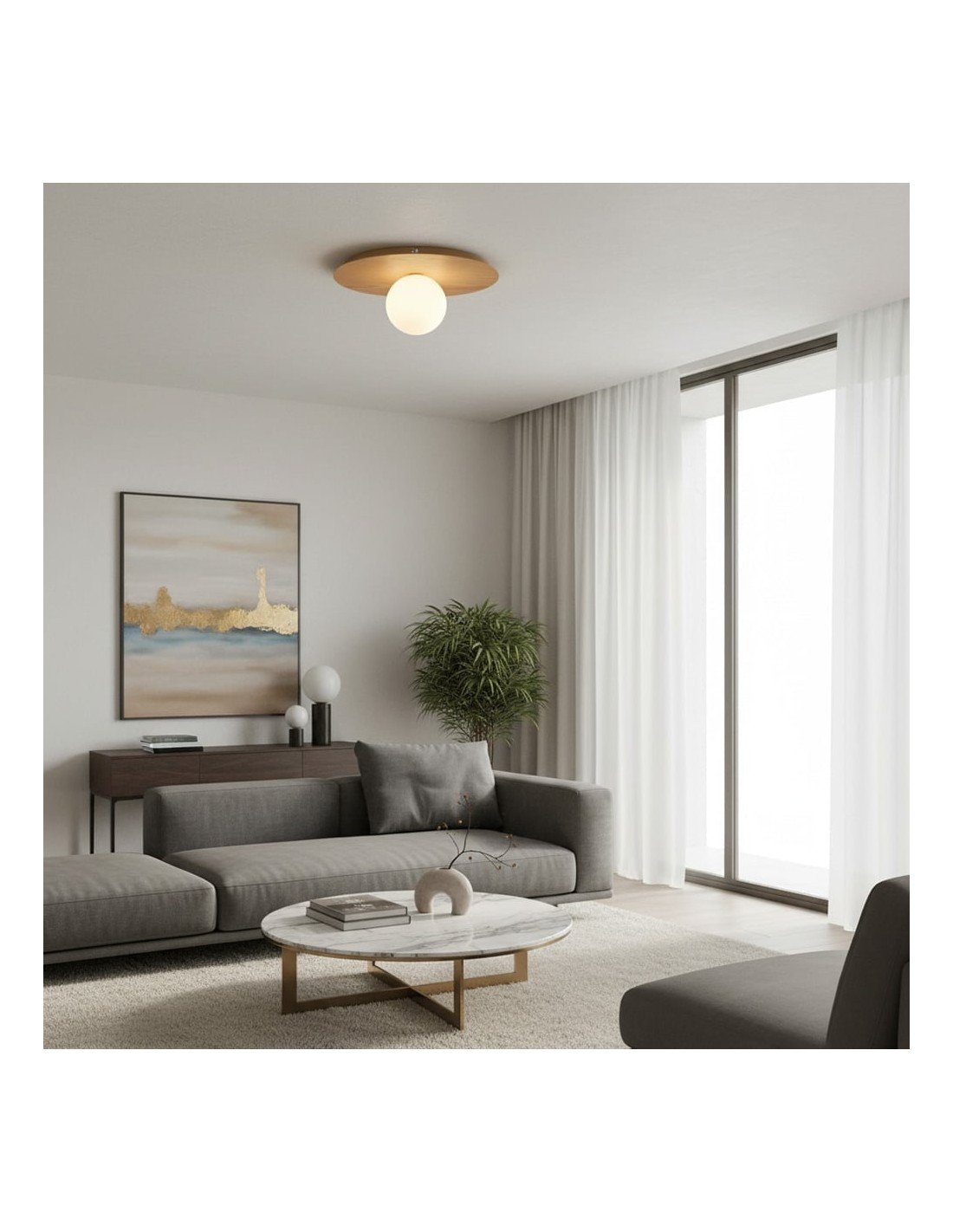 Aplique LED nórdico Aurora Disk -... Aplique LED nórdico Aurora Disk -...