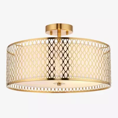 Modern 3 Light Mesh Design Ceiling Light - Dimmable for Living Room 2