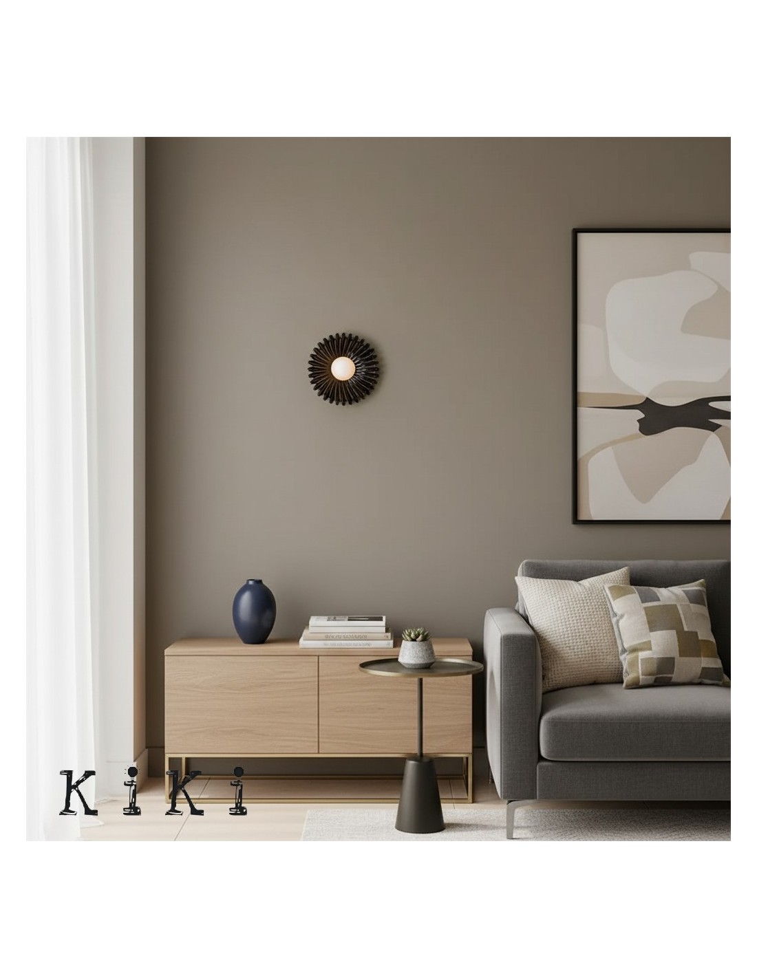 Applique murale en verre et céramique... Applique murale en verre et céramique...