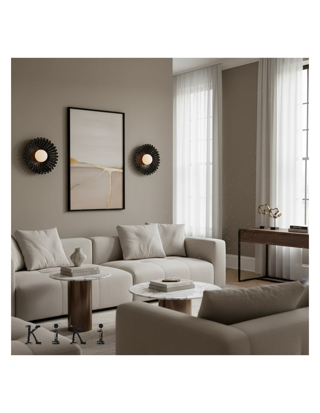 Applique murale en verre et céramique... Applique murale en verre et céramique...