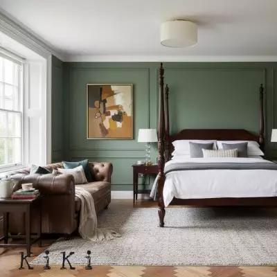 Jelvane Drum Flush Mount with Fabric Shade 2