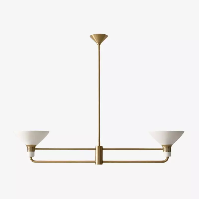 Lustre linéaire Calvor porcelaine  –...