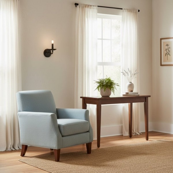 Tela Classic Iron Candle-Arm Wall Sconce - Rustic Metal Single or Double Fixture for Hallway and Dining KL1738