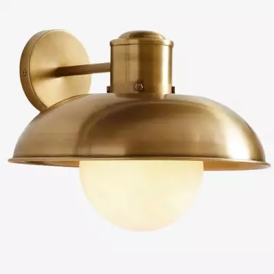 Cordax Industrial Modern Wall Lamp - Soft Opal Glass Glow for Hallway or Bedroom KL1690