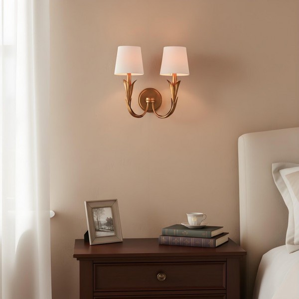 Duova Wall Lamp - Curved Reed-Like Metal Arms Design for Bedroom, Living Room or Bathroom KL1646