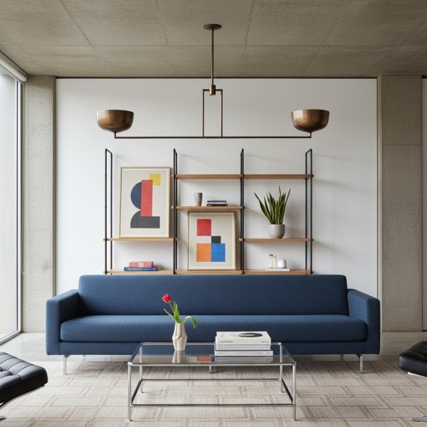 Lustrona Multi-Light Chandelier Metal Dome Shades - Streamlined Modern for Dining Room KL1622