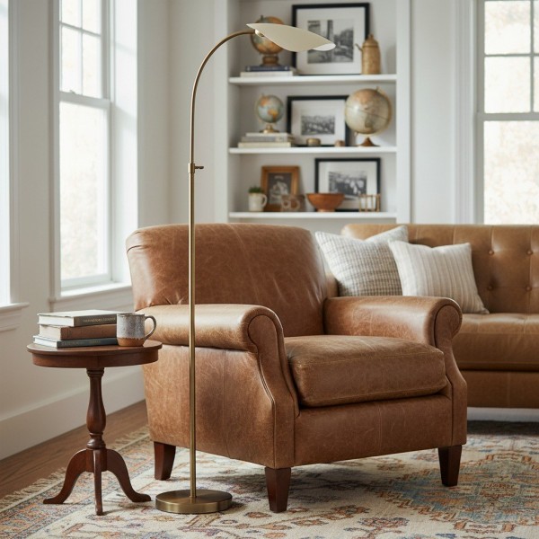 Shella Artistic Floor Light - Elegant Arched Design for Bedroom or Living Room KL1633