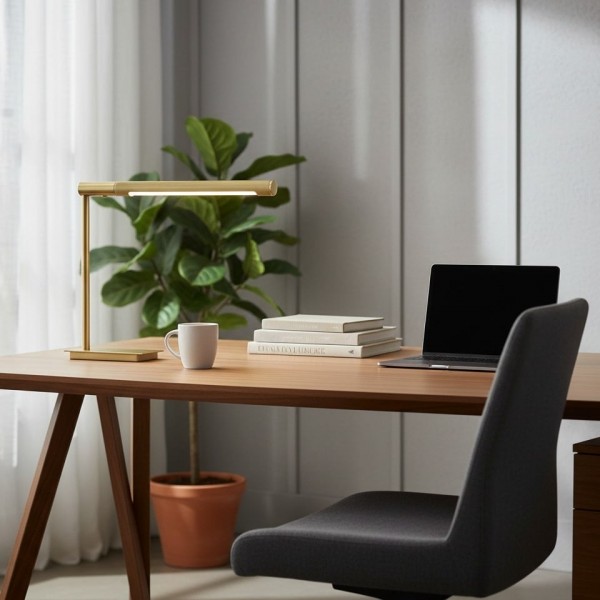 Zorv Task Table Lamp - Timeless Metal Table Lamp with Touch Switch for Study or Living Room KL1687