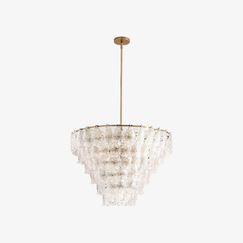 Lustre rond en verre Lumvey -...