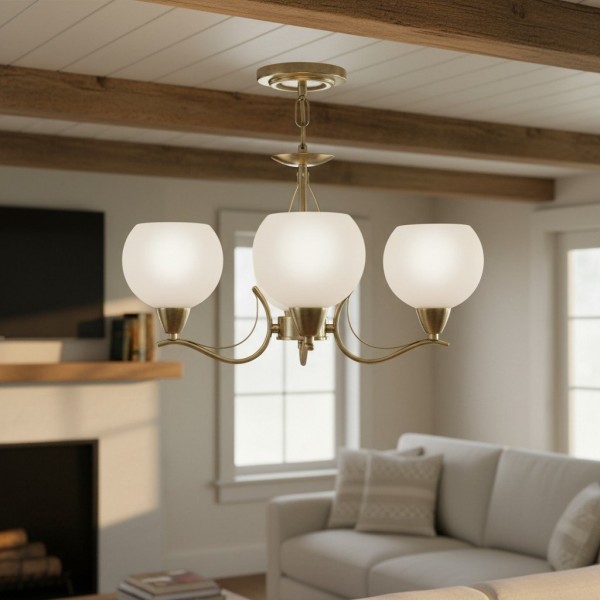 Armicora Multiple Lights Antique Chandelier - Elegant Metal Finish for Dining Rooms or Living Areas KL1892