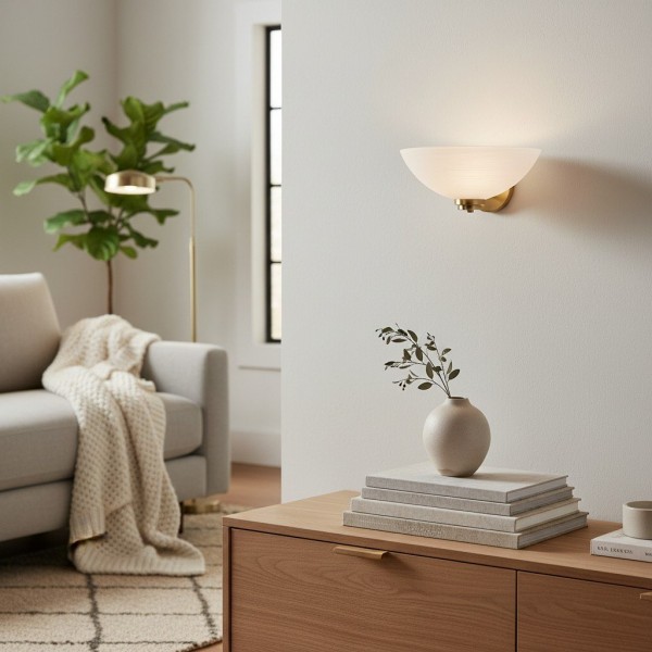 Lunetal Uplighter Retro Art Deco Profile Sconce - Decorative Wall Lamp for Entry or Study KL1791