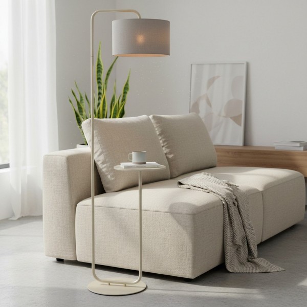 Lirra Multi-Functional Floor Lamp with Table-Top Design - Stylish Standing Lamp for Living Areas KL1871