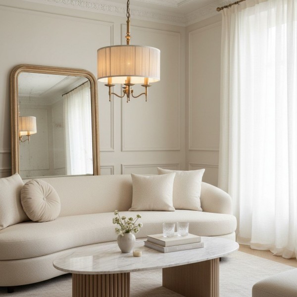 Tela 3-Light Pendant Lamp - Elegant Multi Arm Hanging Light for Living & Dining Spaces KL1771