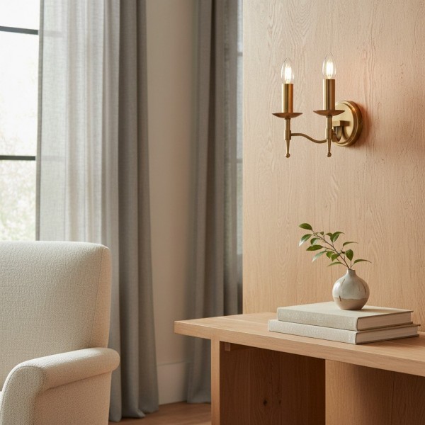 Tela Classic Wall Sconce Metal Wall Light - Elegant Wall Sconce Ideal for Hallway or Living Room KL1777