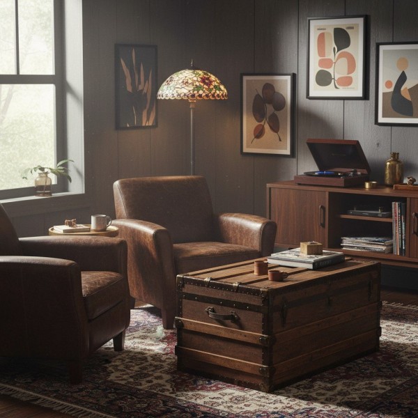 TF Angelique Style Floor Lamp - Handcrafted Glass Shade with Warm Ambience KL1872