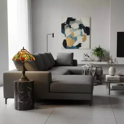 Lampe en vitrail élégante... 2