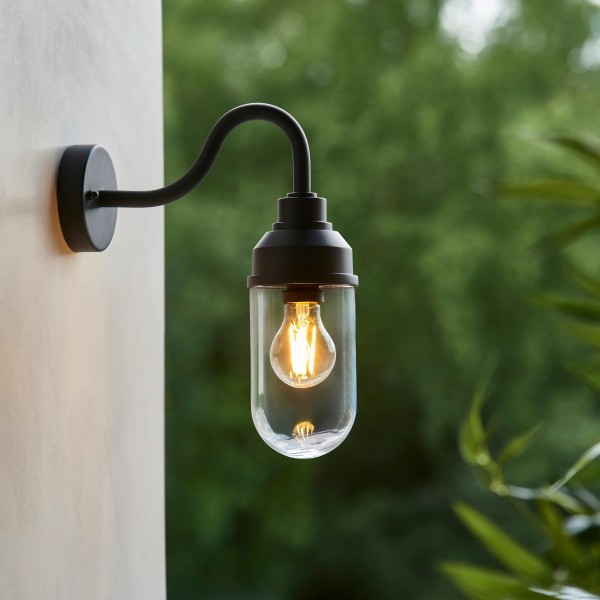 Trevanta Contemporary Outdoor Wall Light - Minimalist Lantern for Entryways & Facades KL1863