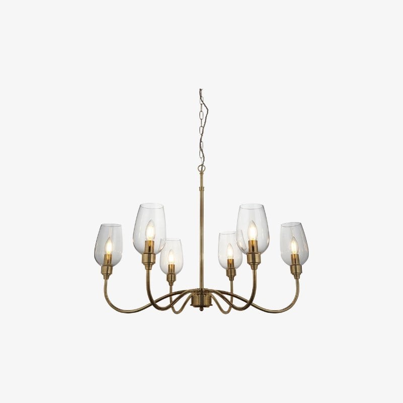 Lámpara de araña lineal Clarione Art...