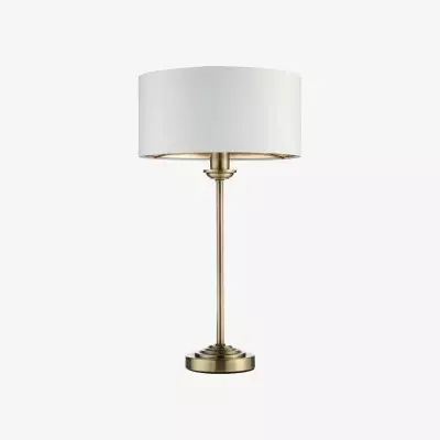 Lámpara de mesa Tela de 1 y...