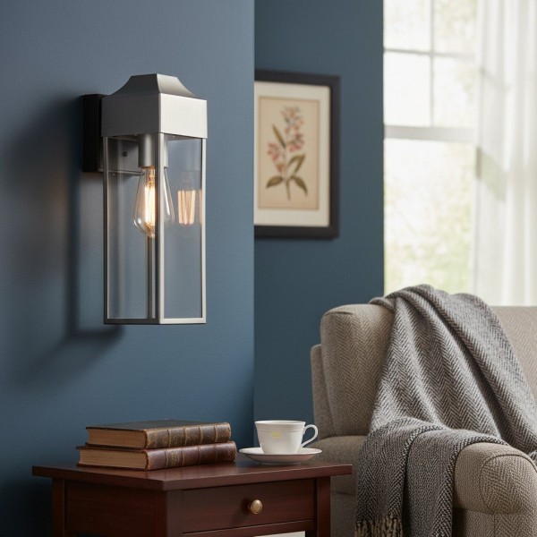 Georgon Exterior Wall Lantern Light - Clear Glass Shade, Classic Architectural Style for Outdoor Spaces KL1960