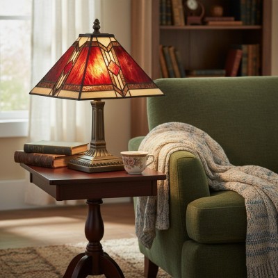 Lampada da tavolo in vetro... 2