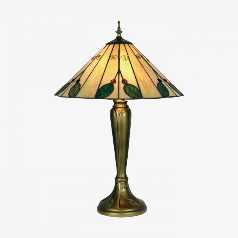 Lampe de table en verre d'art...