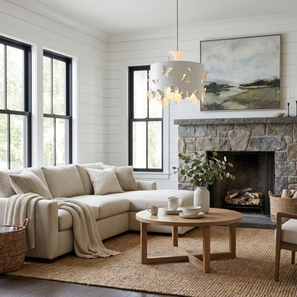 Alaria Design Pendant Lamp - Artistic Pendant Light with Ambient Shadow for Living Room KL2068